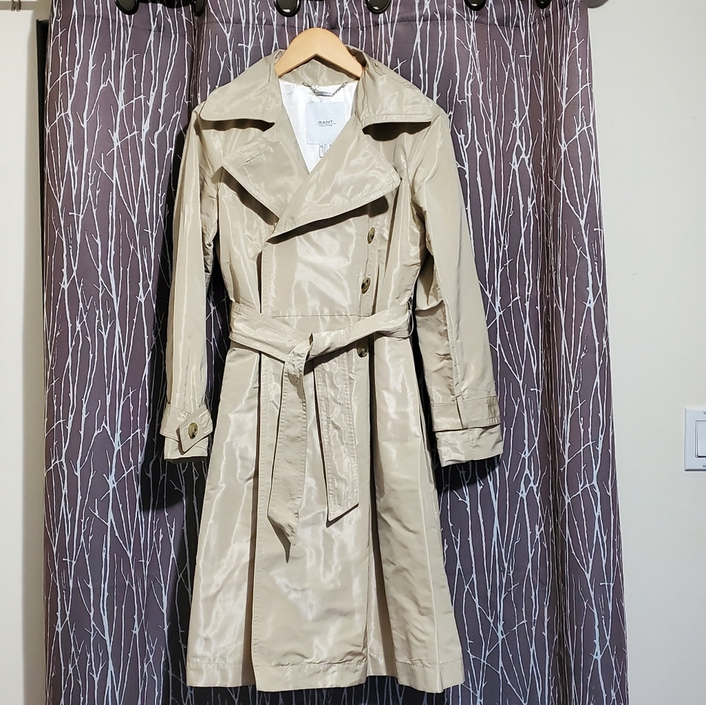 Gant Womens Fancy Flared Trench Coat
